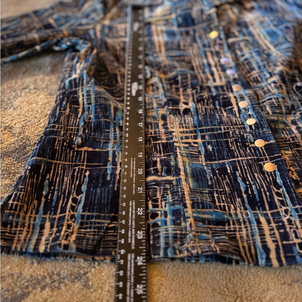 Christopher & Banks Blue and Brown Patterned Shirt - Picture 8 of 8